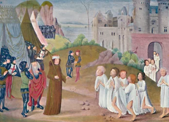 Capture of Calais, Lambeth Palace Library, 14th century, 1903