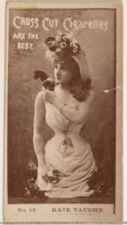 Card Number 12, Kate Vaughn, from the Actors and Actresses Series