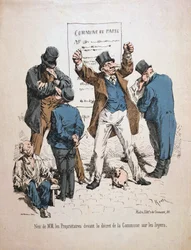 Caricature of the proprietors, Paris Commune