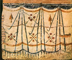 Carpet Frieze from Chamber E, Wall 6 of Santa Maria Antiqua, Rome, Italy