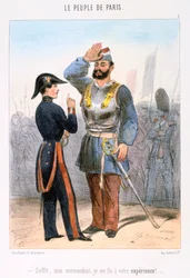 Cartoon relating to the Paris Commune, 1870s