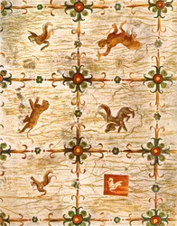 Ceiling decoration in Nero