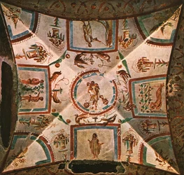 Ceiling in Chamber II of the Coemeterium Maius on the Via Nomentana, Rome, Italy, 1928