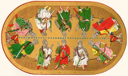 Centre Painting on the Ceiling, Hall of Justice