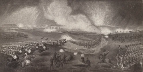 Charge of the British Troops on the Road to Windlesham, April 24, 1854