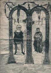 Charles the Great and His Wife, After the Earliest Portrait
