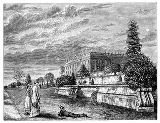 Chatsworth House from the South West