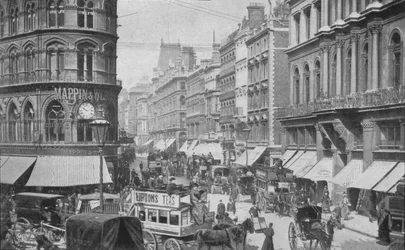 Cheapside from the Mansion House, City of London