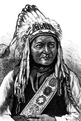 Chief Sitting Bull, American Indian, 19th century