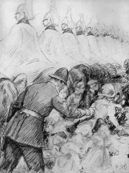 Children in the crowd at the proclamation of King George V