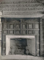 Chimney-Piece in the Dining Room, Haddon Hall, Derbyshire