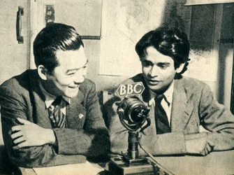 China meets Ceylon in London - Hsiao Chien and J. M. Tambimuttu, 1942