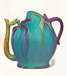 Chinese Wine-Pot with coloured glazes