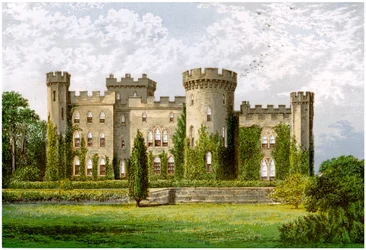 Cholmondeley Castle, Cheshire, c1880