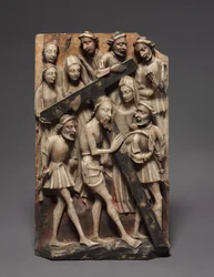 Christ Carrying the Cross Panel from an Altarpiece