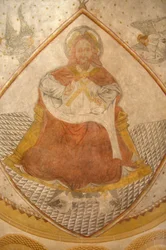 Christ Pantocrator (en gloire). Paray le Monial Basilica, Paray le Monial, France