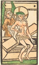 Christ Sitting on His Tomb with One Angel, c. 1470-1480