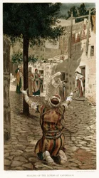 Christ healing the lepers at Capernaum