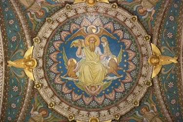 Christ in Majesty and Tetramorph, Basilica of Notre-Dame de Fourvière, Lyon, France