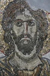 Christ Mosaic in the Golgotha Chapel at the Church of the Holy Sepulchre, Jerusalem, Israel