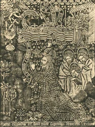 Christ on the Mount of Olives, Dotted Print, 1915