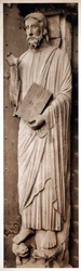 Christ teaching, Cathedral of Chartres, France, 13th century