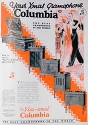 Christmas Advert for Columbia Gramophones