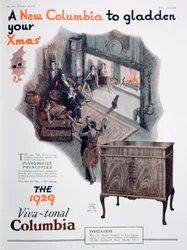 Christmas advert for Columbia gramophones