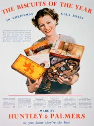 Christmas Advert for Huntley and Palmers Biscuits