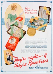 Christmas advert for Rowntrees York Chocolates