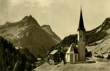 Church at Schröcken, Bregenzerwald, Austria, c1935