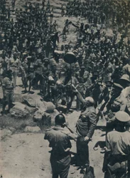 Churchill with British Troops in North Africa, June 1943