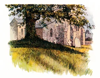 Churchyard at Tolpuddle Showing James Hammett
