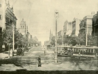 Collins Street, Melbourne, from the Treasury Buildings
