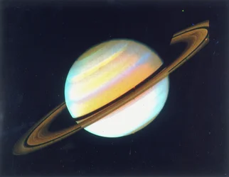 Colour-Enhanced View of Saturn, 1980