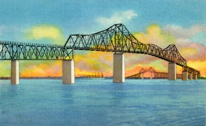 Cooper River Bridge, Charleston, S.C., 1942