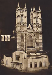 Coronation Floodlighting - Westminster Abbey, 1937