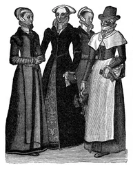 Costumes of Town and Country Women, 16th Century