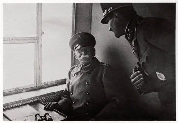 Count Zeppelin and Captain Macher on Board Zeppelin L30