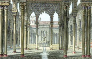 Court of the Lions, Alhambra Palace, Granada, Spain