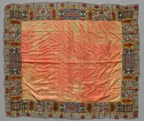Cover with Border of Abstract Floral Motifs, 18th century