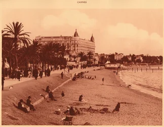 Croisette Promenade - Beach and Casino, Cannes, 1930