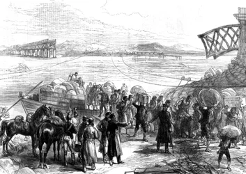 Crossing the Ebro at Castijon, War in Spain