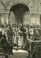 Crusaders Proclaiming Godfrey of Bouillon King of Jerusalem, 1890