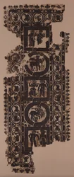 Curtain Panel with Scenes of Merrymaking, 500s