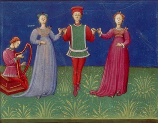 Dance Classes. From: De pratica seu arte tripudii On the Practice or Art of Dancing, 1463