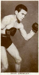 Dave Crowley, British boxer, 1938