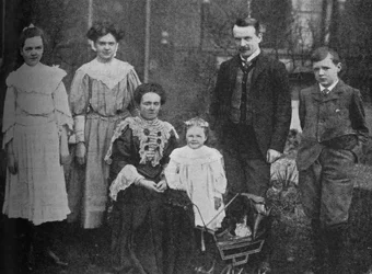 David Lloyd George - The Great Statesman Surrounded By His Family, 1905, c1925
