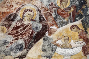 Decayed Fresco in Santa Maria dell