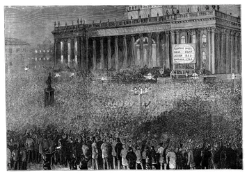 Declaring the Result of the Poll During the General Election, Leeds, West Yorkshire